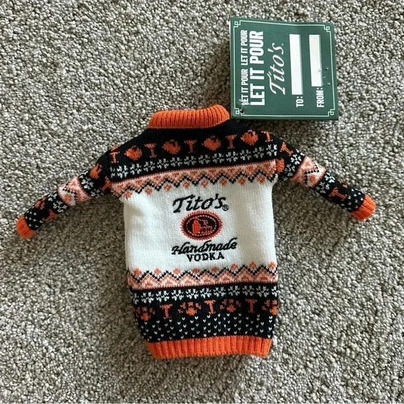 Tito’s Handmade Vodka For Dog People Bottle Sweater - Picture 1 of 4